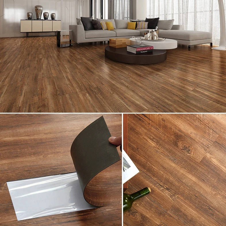 Hot Sale Wooden Pattern Vinyl Floor Self Adhesive, Eco-Friendly Wood Grains Self Sticker Floor