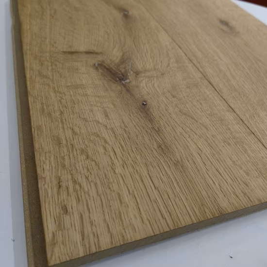 Parquet en bois de chêne naturel d'épaisseur 10 mm, parquet contrecollé en chêne blanc européen lisse, fabrication chinoise