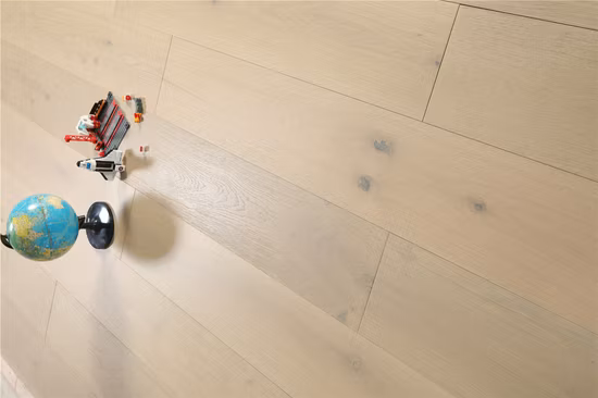 Parquet en bois d'ingénierie de parquet en chêne de qualité Abcd brossé de fil de Long Island 190 mm/230 mm