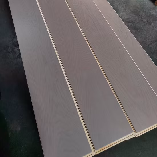 Plancher en bois d'ingénierie en chêne à surface de peinture métallisée