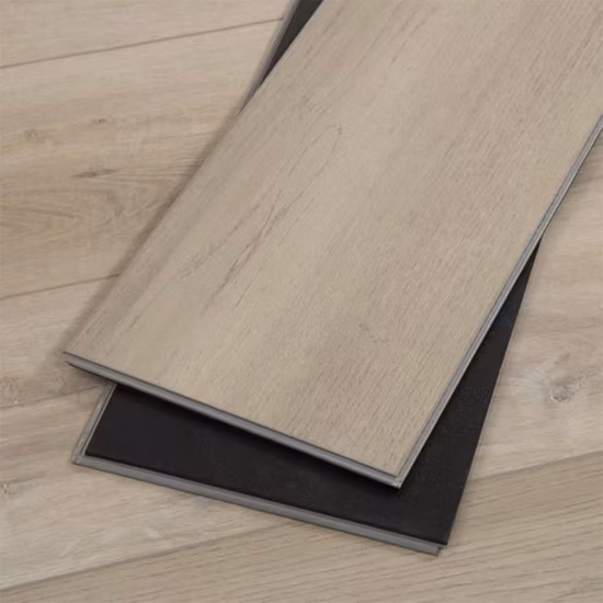 Plancher en plastique en bois de teck doré vivant de force de diamant Plancher de Spc