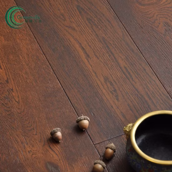 Parquet en chêne blanc européen huilé aux UV+Parquet+Planchers multicouches