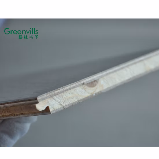 Chine prix d'usine bon marché scie grise marqué parquet contrecollé parquet chêne blanc